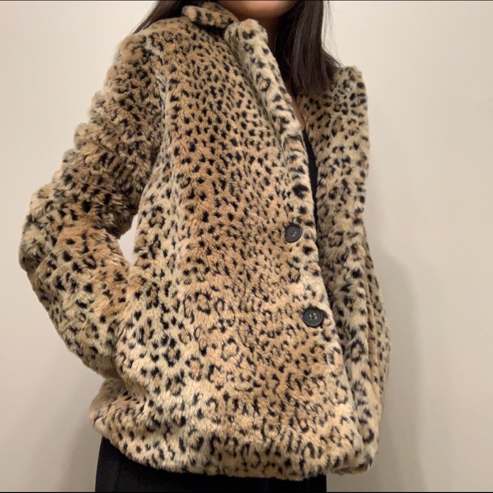 SOLD - leopard print coat